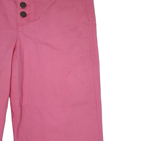 Charter Club Straight Leg Jeans 6 Pink Crop Pants Button Fly - Picture 7 of 7